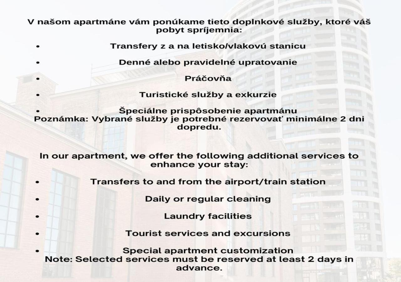 Skau Panorama Family & Business Apartment City View Free Parking Bratislava Buitenkant foto